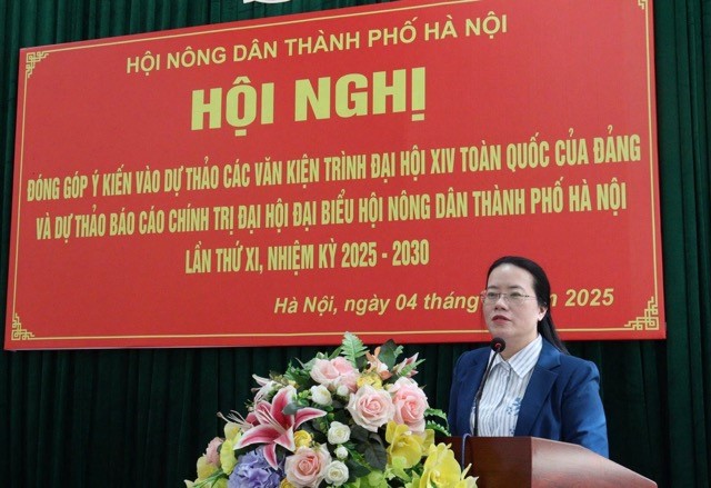 Hội Nông dân thành phố Hà Nội góp ý kiến vào Dự thảo Văn kiện Đại hội Đảng lần thứ XIV