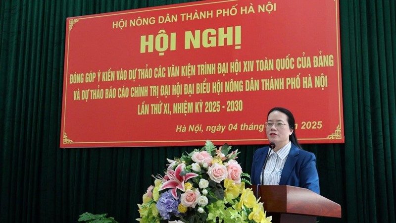 Hội Nông dân thành phố Hà Nội góp ý kiến vào Dự thảo Văn kiện Đại hội Đảng lần thứ XIV
