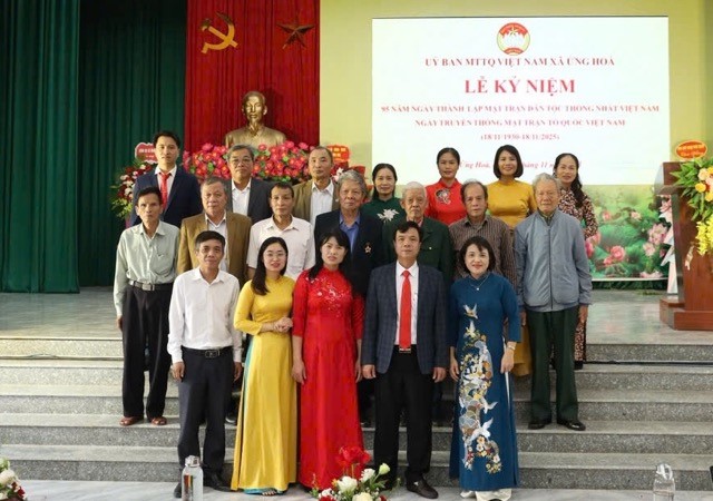 Xã Ứng Hoà: Nhiều hoạt động thiết thực kỷ niệm 95 năm Ngày truyền thống Mặt trận Tổ quốc Việt Nam