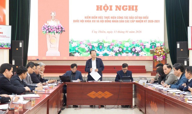 Xã Ứng Thiên triển khai nhiệm vụ công tác bầu cử đại biểu Quốc hội và HĐND các cấp