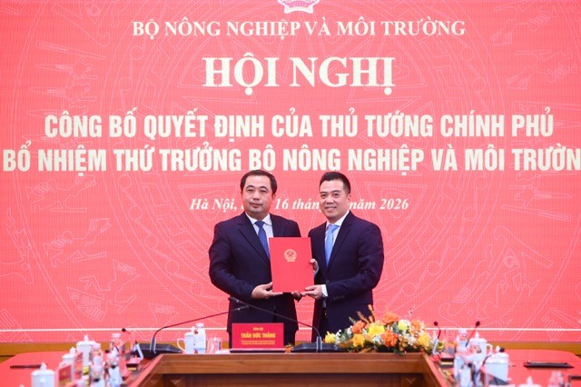 Ông Đặng Ngọc Điệp giữ chức Thứ trưởng Bộ Nông nghiệp và Môi trường