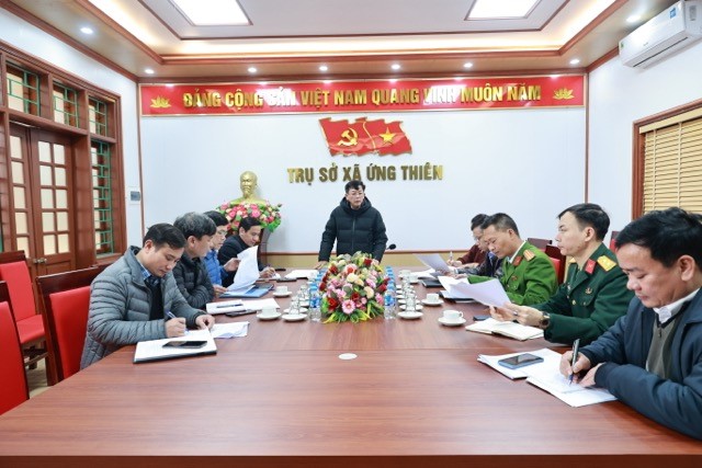 Ứng Thiên: Tăng cường tháo gỡ “điểm nghẽn”, bảo đảm Tết Bính Ngọ  an toàn, văn minh 