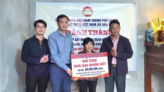 Xã Hoà Xá khánh nhà Đại đoàn kết trước thềm Xuân mới
