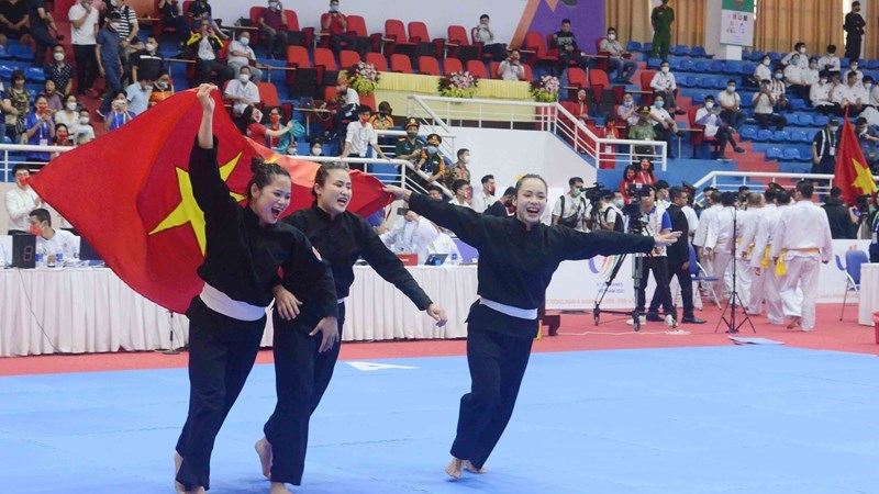 Thể thao Việt Nam “hái” vàng, vươn lên nhất bảng tổng sắp huy chương SEA Games 31 