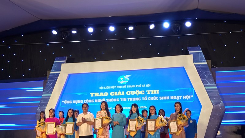 Đạt giải cấp thành phố cuộc thi ” Ứng dụng CNTT trong tổ chức sinh hoạt Hội“