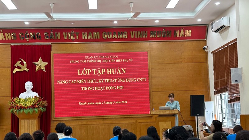 Tập huấn nâng cao kiến thức ứng dụng CNTT trong hoạt động hội