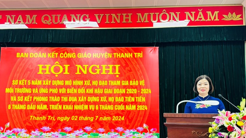 Tiếp tục xây dưng mô hình “Xứ, Họ đạo tham gia bảo vệ môi trường, ứng phó với biến đổi khí hậu” 