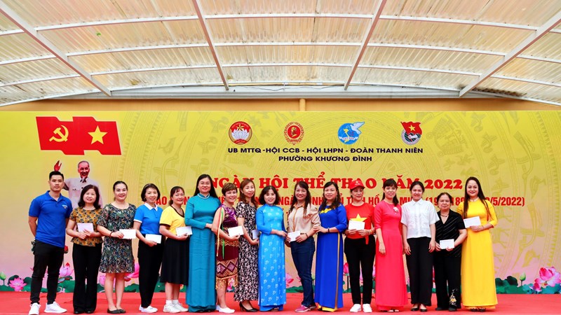 Phường Khương Đình, quận Thanh Xuân: Rộn ràng ngày hội thể thao chào mừng SEA Games 31
