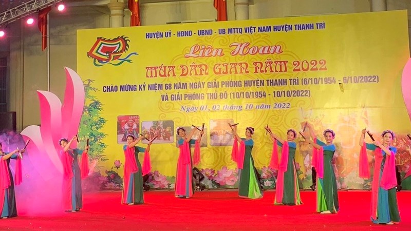 Ấn tượng Liên hoan múa dân gian huyện Thanh Trì năm 2022