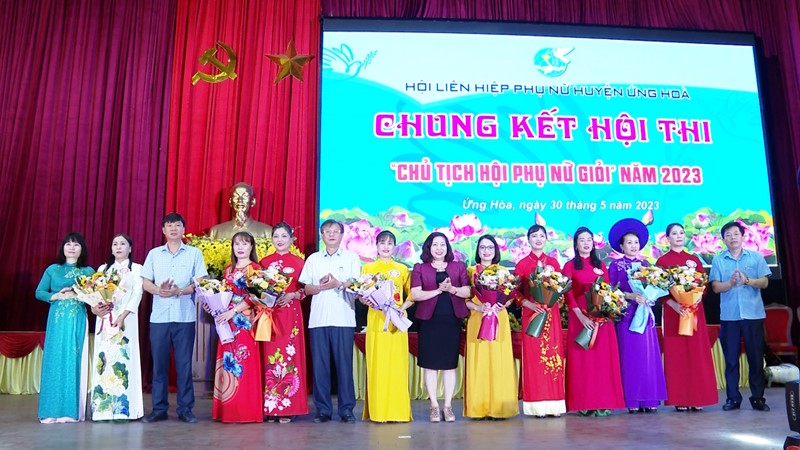 Hội LHPN huyện Ứng Hòa: Chung kết hội thi “Chủ tịch Hội phụ nữ giỏi năm 2023“