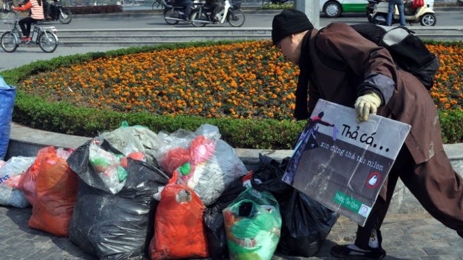 Sư thầy vận động nhân dân bảo vệ môi trường, xây dựng nếp sống văn minh