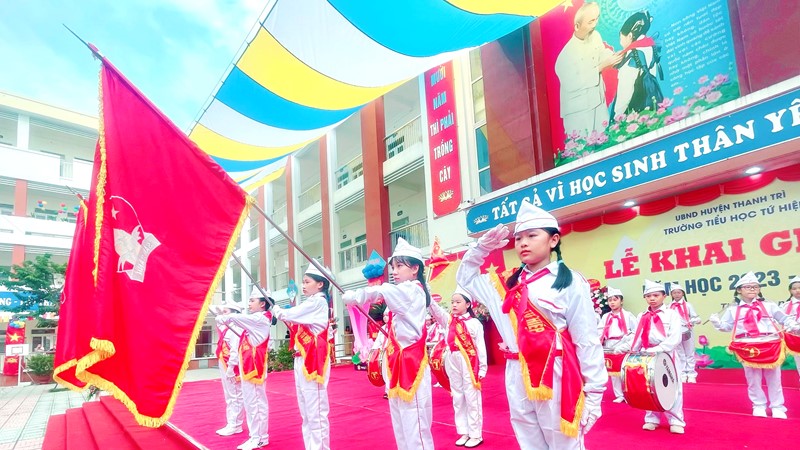 Huyện Thanh Trì: Trên 80.000 giáo viên, học sinh bước vào năm học mới 2023-2024