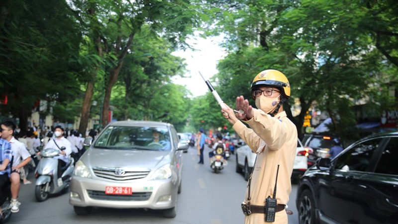 Hà Nội: Giao thông được đảm bảo trong ngày đầu năm học mới