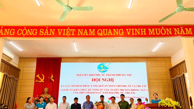 Ra mắt mô hình điểm “Làng quê an toàn cho phụ nữ và trẻ em” tại xã Nghĩa Hương, huyện Quốc Oai