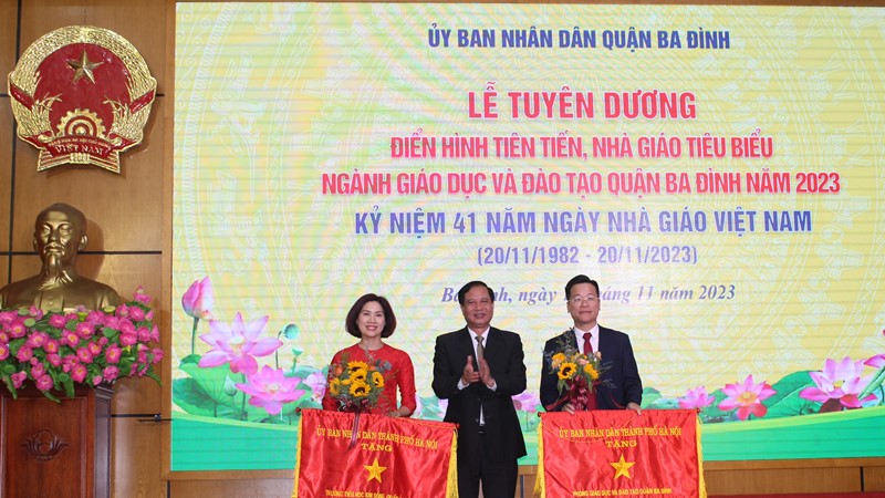 Quận Ba Đình (Hà Nội) tuyên dương nhà giáo tiêu biểu năm 2023