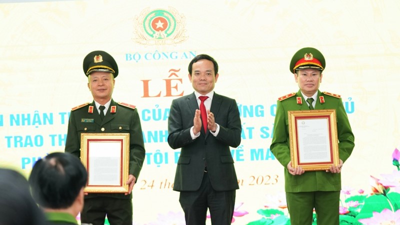 Cục Cảnh sát điều tra tội phạm về ma túy đón nhận Thư khen của Thủ tướng Chính phủ