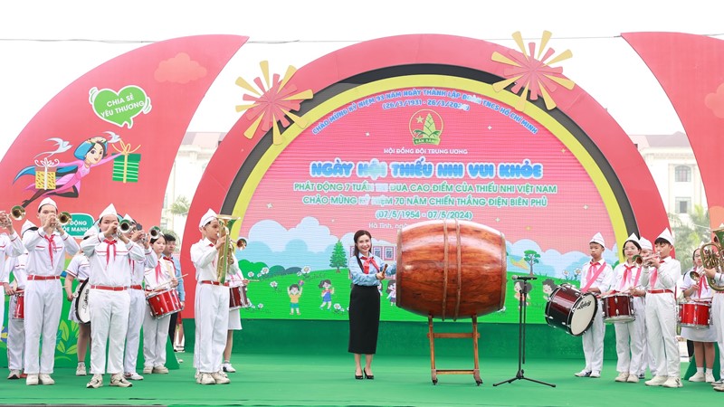 Hơn 5 triệu đội viên, thiếu nhi tham dự ngày hội “Thiếu nhi vui khoẻ”