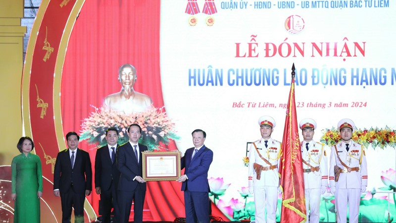 Quận Bắc Từ Liêm: Kỷ niệm 10 năm thành lập Quận và đón nhận Huân chương lao động hạng Nhì
