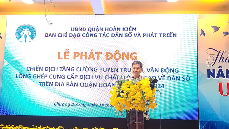 Quận Hoàn Kiếm phát động chiến dịch truyền thông, lồng ghép dịch vụ chăm sóc sức khỏe sinh sản