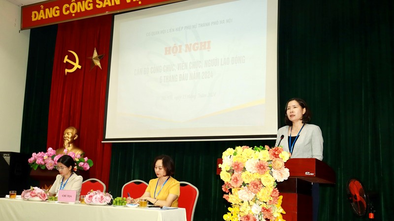 Hội LHPN TP Hà Nội: Tổ chức hội nghị cán bộ, công chức, viên chức, người lao động 6 tháng đầu năm