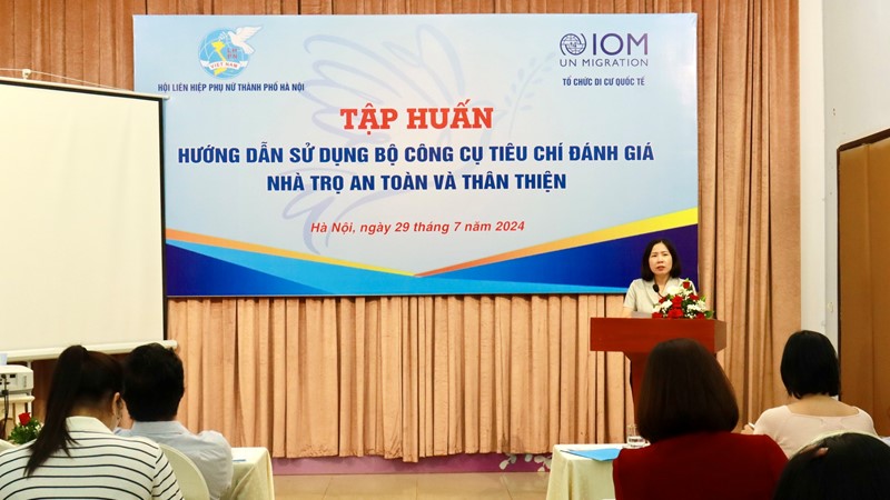 Tập huấn hướng dẫn sử dụng bộ công cụ tiêu chí đánh giá nhà trọ an toàn và thân thiện