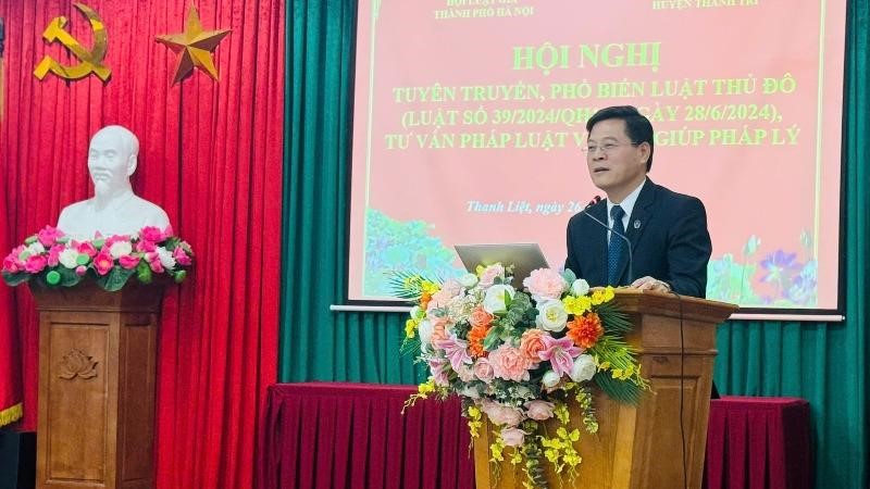 Hội LHPN huyện Thanh Trì tuyên truyền, phổ biến Luật Thủ đô năm 2024 