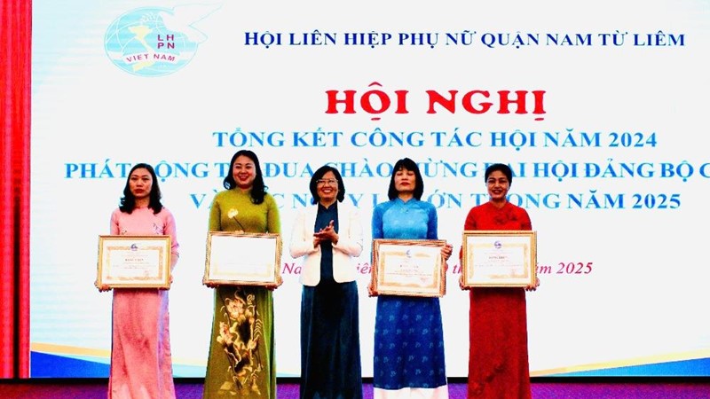 Hội LHPN quận Nam Từ Liêm tổng kết công tác Hội năm 2024, triển khai nhiệm vụ năm 2025