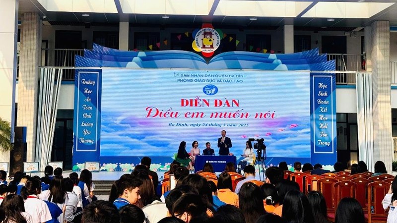 “Điều em muốn nói” của học sinh quận Ba Đình