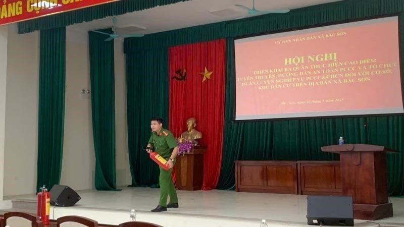 Sóc Sơn: Tuyên truyền hướng dẫn an toàn phòng cháy chữa cháy đối với khu dân cư