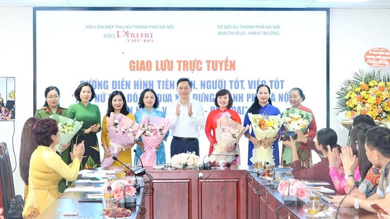 Giao lưu gương điển hình tiên tiến “Phụ nữ Thủ đô Tự tin - Hội nhập - Kết nối thành công” năm 2025