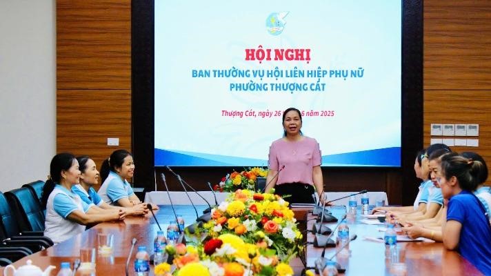 Hội LHPN phường Thượng Cát (mới) tổ chức Hội nghị Ban Thường vụ 