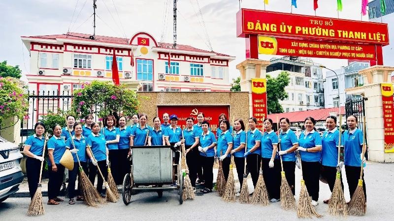 Phường Thanh Liệt chung tay bảo vệ môi trường, xây dựng không gian xanh