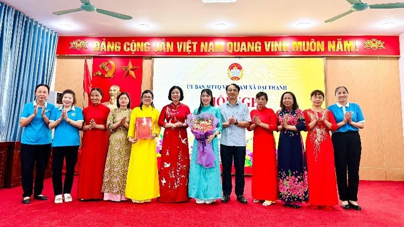 Xã Đại Thanh công bố Quyết định về công tác cán bộ các ngành đoàn thể
