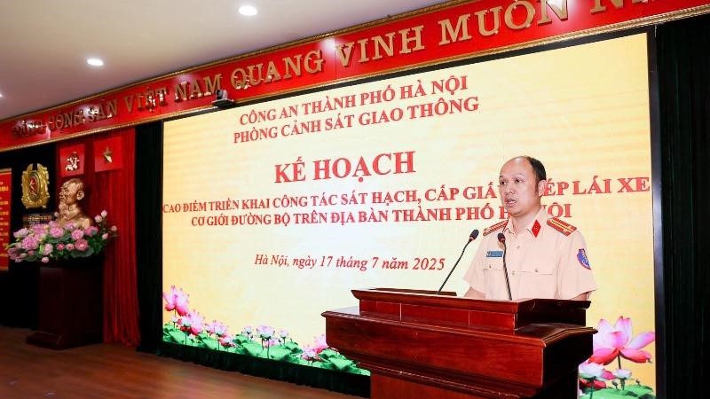 Hà Nội: Triển khai cao điểm sát hạch cấp giấy phép lái xe cơ giới đường bộ 