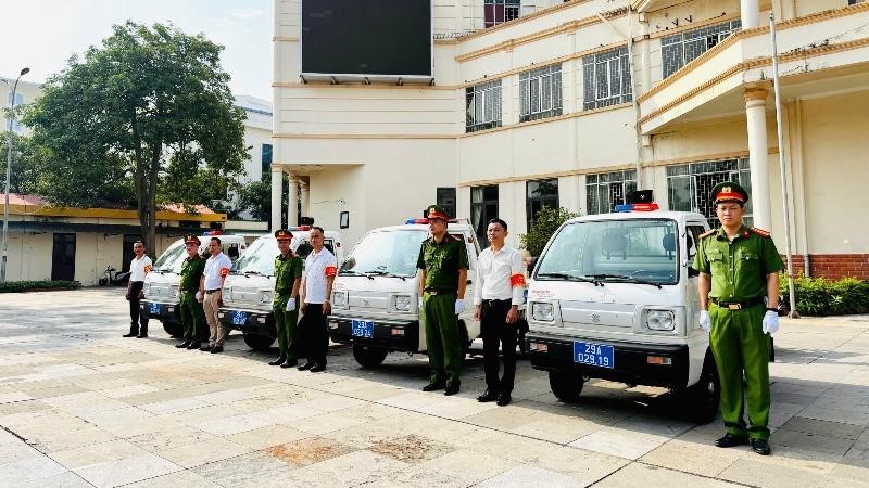 Xã Thanh Trì: Ra quân đảm bảo an ninh trật tự Đại hội Đại biểu Đảng bộ xã Thanh Trì lần thứ I