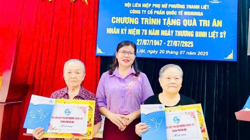 Hội LHPN phường Thanh Liệt tổ chức nhiều hoạt động tri ân gia đình liệt sĩ