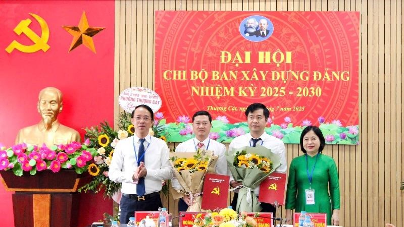 Chi bộ Ban Xây dựng Đảng phường Thượng Cát tổ chức Đại hội lần thứ I, nhiệm kỳ 2025 – 2030