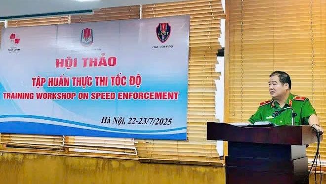 Hà Nội: Tập huấn nâng cao năng lực thực thi pháp luật cho lực lượng cảnh sát giao thông