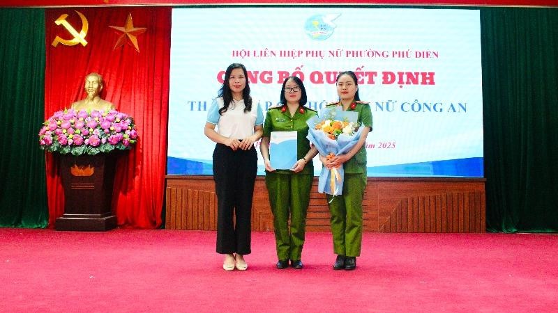 Ra mắt Chi hội phụ nữ Công an phường Phú Diễn