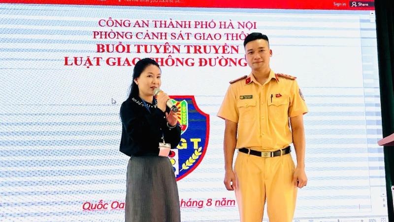 96 học viên được tuyên truyền về luật an toàn giao thông