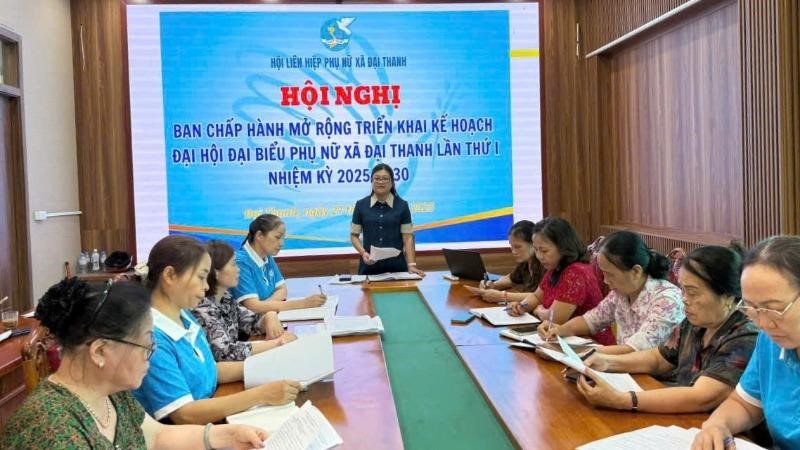Hội LHPN xã Đại Thanh triển khai kế hoạch tổ chức Đại hội đại biểu lần thứ I, nhiệm kỳ 2025 – 2030