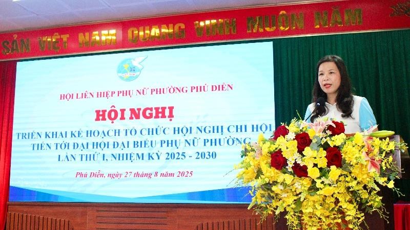 Hội LHPN phường Phú Diễn tổ chức Hội nghị Chi hội tiến tới Đại hội Đại biểu phụ nữ phường lần thứ I