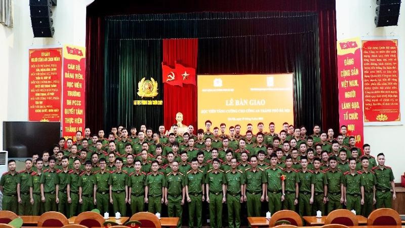 Công an Hà Nội tiếp nhận 120 học viên Đại học Phòng cháy chữa cháy phục vụ sự kiện A80