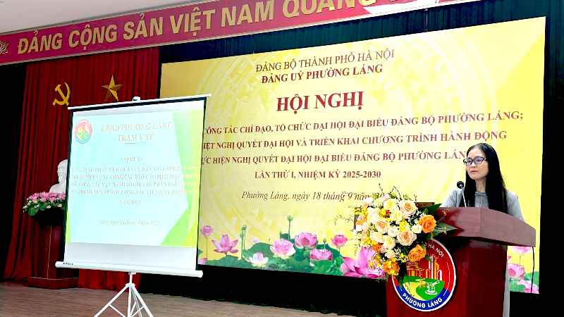 Phường Láng tập huấn nâng cao nghiệp vụ thống kê dân số năm 2025