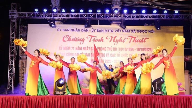 Xã Ngọc Hồi: Sôi nổi chương trình nghệ thuật chào mừng 71 năm Ngày Giải phóng Thủ đô 
