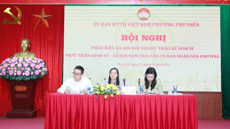 Nhiều ý kiến đóng góp Dự thảo Kế hoạch phát triển kinh tế - xã hội phường Phú Diễn năm 2026
