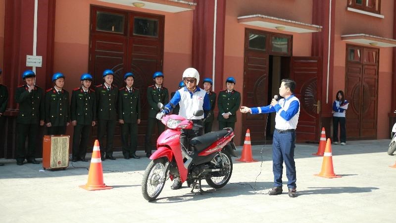 Hơn 300 học viên Học viện An ninh nhân dân được tuyên truyền văn hoá giao thông