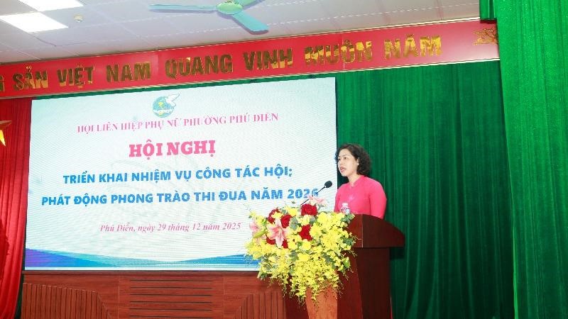 Phụ nữ Phú Diễn đoàn kết, sáng tạo, triển khai hiệu quả nhiệm vụ công tác Hội năm 2026
