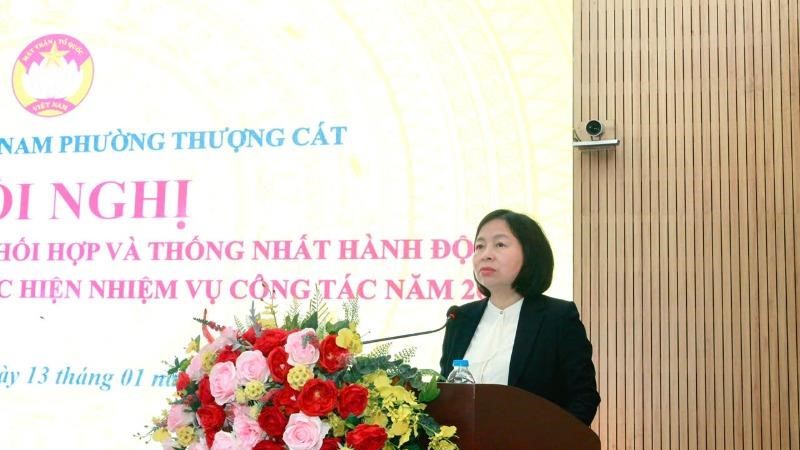 Ủy ban MTTQ phường Thượng Cát triển khai chương trình phối hợp, thống nhất hành động năm 2026