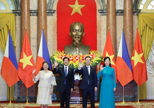 Chủ tịch nước Võ Văn Thưởng chủ trì Lễ đón chính thức Tổng thống Philippines